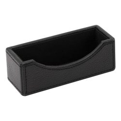 Realspace® Black Faux Leather Business Card Holder