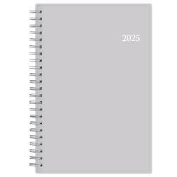 2025 Blue Sky Weekly/Monthly Planning Calendar, 5" x 8", Passages/Solid Gray, January To December