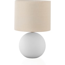 Monarch Specialties Herring Table Lamp, 16"H, Cream/Cream
