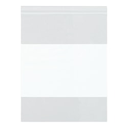 Partners Brand, Reclosable Poly Bag with White Block, 4" x 4", 2 Mil, Case of 1,000