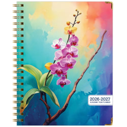 2026-2027 Excello Brands 14-Month Academic Year Hardcover Weekly/Monthly Fashion Planner, 8-1/2" x 11", Orchid, May To June, Total Qty 1