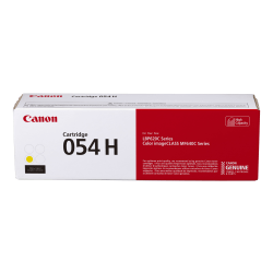 Canon® 054H Yellow High Yield Toner Cartridge, 3025C001
