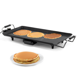 MegaChef Electric Grill With Drip Tray And Non-Stick Coating, 5"H x 12-1/4"W x 21-11/16"D