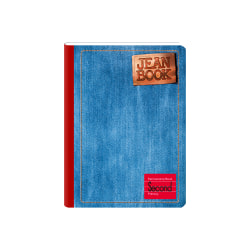 Norma Notebook, Jean, 2nd Primary, 80 Sheets, 7-1/2" x 9-3/4", Blue, Total Qty 1