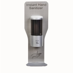 CSL Touch-Free Wall-Mounted Hand Sanitizer Dispenser with Backplate, 16-1/2"H x 6-1/2"W x 4"D, Stainless