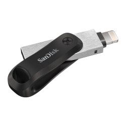 SanDisk® iXpand™ USB 3.0 Flash Drive Go, 256GB, Black/Silver