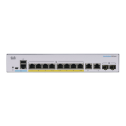 Cisco 250 CBS250-8PP-E-2G Ethernet Switch - 8 Ports - Manageable - 2 Layer Supported - Modular - 2 SFP Slots - 66.02 W Power Consumption - 45 W PoE Budget - Optical Fiber, Twisted Pair - PoE Ports - Rack-mountable - Lifetime Limited Warranty