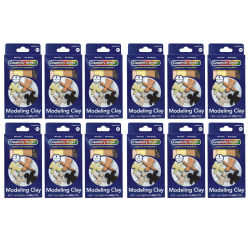 Creativity Street Modeling Clay, 0.25 Lb, Multicultural Assortment, 4 Sticks Per Pack, Set Of 12 Packs