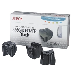 Xerox® 8560 Phaser Black Solid Ink, Pack Of 3, 108R00726