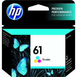HP 61 Tri-Color Ink Cartridge, CH562WN