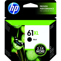 HP 61XL High-Yield Black Ink Cartridge, CH563WN