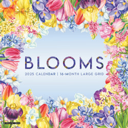 2025 Willow Creek Press Wall Calendar, 12" x 12", Blooms, January 2025 To December 2025, 46449