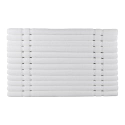 1888 Mills Crown Touch Bath Mats, 21" x 32", White, Case of 60