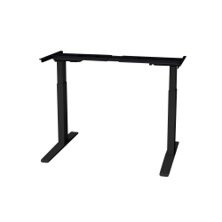 Fellowes Triumph LX 2-Leg Height-Adjustable Steel Table Base, 23-5/16"H x 34-1/8"W x 28"D, Black