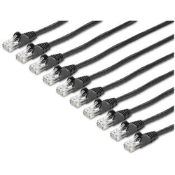 StarTech.com 6 ft. CAT6 Cable - 10 Pack - BlackCAT6 Patch Cable - Snagless RJ45 Connectors - Category 6 Cable - 24 AWG (N6PATCH6BK10PK) - CAT6 cable pack meets all Category 6 patch cable specifications