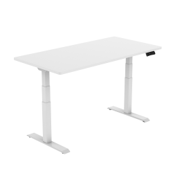 FlexiSpot E7 55"W Height-Adjustable Standing Desk, White