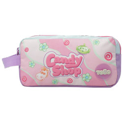 Totto Pencil Case, 9-1/2"H x 3-3/8"W x 4-3/4"D, Pink Toy Story, Total Qty 1