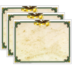 Hayes Publishing Eagle Border Certificate, 8.5" x 11", 50 Per Pack, Set Of 3 Packs