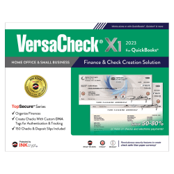VersaCheck® X1 INKcrypt For QuickBooks® Software, 2023, Windows® 8.1/10/11, Disc/Product Key