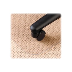 Deflecto EconoMat No Bevel Chair Mat for Low Pile Carpet, 36w x 48h, Clear