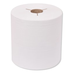 Tork® Universal Hand Towel Roll, Notched, 1-Ply, 8" x 800 ft, White, 6 Rolls/Carton