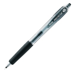 Pilot® Precise BeGreen Gel Retractable Rollerball Pens, Fine Point, 0.7 mm, 83% Recycled, Black Translucent Barrel, Black Ink, Pack Of 12