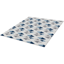 Realspace® Decorative Chair Mat, 35" x 40", Geometric Diamonds