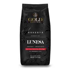 Gold Coffee Company Lunesa Blend, Ground Bean, 12 Oz, Total Qty 1
