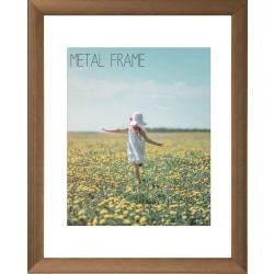 Timeless Frames® Metal Frame, 11" x 14", Matted For 8" x 10", Bronze