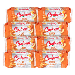 Balconi Duo Croissants, Peach/Apricot, 1.8 Oz, 6 Croissants Per Pack, Case Of 8 Packs