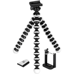 GPX 10" Mini Flexible Tripod - 3.54" to 9.84" Height - 5.51 lb Load Capacity