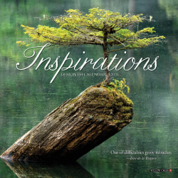 2026 Willow Creek Press Monthly Mini Wall Calendar, 7" x 7", Inspirations, January To December, 53614