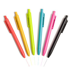 U Brands U-Eco™ Ballpoint Pens, Pack Of 12, 0.7mm, Assorted Colors