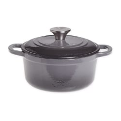 Our Table Enameled Cast Iron Dutch Oven With Lid, 2 Qt, Gray