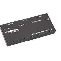 Black Box 1x2 HDMI Splitter - Video/audio splitter - 2 x HDMI - desktop