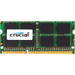 Crucial 8GB (1 x 8 GB) DDR3 SDRAM Memory Module - For Notebook - 8 GB (1 x 8GB) - DDR3-1600/PC3-12800 DDR3 SDRAM - 1600 MHz - CL11 - 1.35 V - Non-ECC - Unbuffered - 204-pin - SoDIMM - Lifetime Warranty