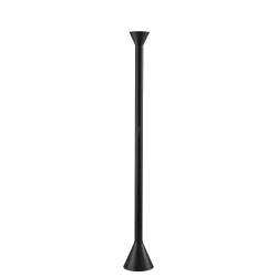 Adesso Greer LED Torchiere, Black with White Plastic Diffuser