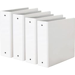 Avery® Economy View Binder, Letter (8 1/2" x 11"), White, Pack Of 4
