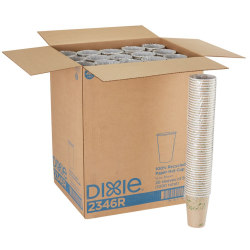 Dixie® ecosmart® 100% Recycled Fiber Hot Cups, 16 Oz, 50 Cups Per Sleeve, 20 Sleeves Per Case, Case Of 1,000 Cups