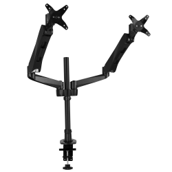 Mount-It MI-45111 Extra-Tall Dual Arm Desk Mount, 18"H x 28"W x 4"D, Black