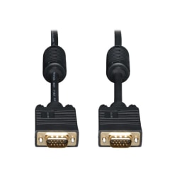 Eaton Tripp Lite Series VGA High-Resolution RGB Coaxial Cable (HD15 M/M), 6 ft. (1.83 m) - VGA cable - HD-15 (VGA) (M) to HD-15 (VGA) (M) - 6 ft - molded - black