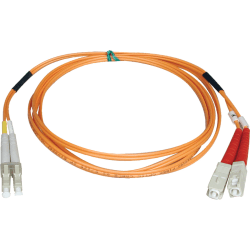 Tripp Lite 5M Duplex Multimode 50/125 Fiber Optic Patch Cable LC/SC 16' 16ft 5 Meter, N51605M