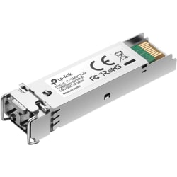 TP-LINK TL-SM311LM - Gigabit SFP module - 1000Base-SX Multi-mode Fiber Mini GBIC Module - Up to 550/220m distance - Plug and Play - LC/UPC interface