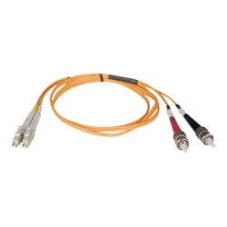 Eaton Tripp Lite Series Duplex Multimode 62.5/125 Fiber Patch Cable (LC/ST), 1M (3 ft.) - Patch cable - ST multi-mode (M) to LC multi-mode (M) - 1 m - fiber optic - duplex - 62.5 / 125 micron