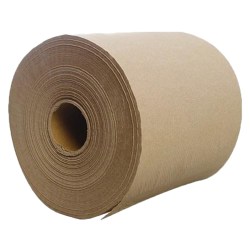 Karat 1-Ply Paper Towel Rolls, 9" x 750', Kraft, Case of 6 Rolls
