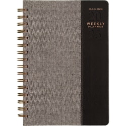 2025-2026 AT-A-GLANCE® Signature Collection Weekly/Monthly Planner, 5-1/2" x 8-1/2", Black, January To January, YP20005