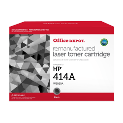 Office Depot® OD414AB Remanufactured Black Standard Yield Toner Cartridge Replacement For HP 414A