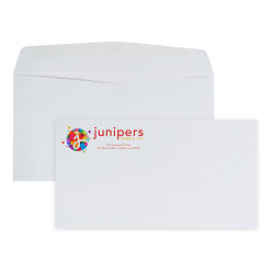 Custom Full-Color #6-3/4 Business Envelopes, 3-5/8" x 6-1/2", White Wove, Box Of 500 Envelopes