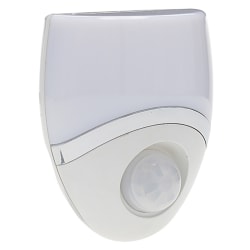 Westek Geometric LED Auto Night Light, 1-5/8" x 2-1/16" x 2-9/16", White, Total Qty 1