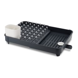 Joseph Joseph Expandable Dish Drainer Rack, 6-1/4"H x 20-3/4"W x 14-1/4"D, Gray